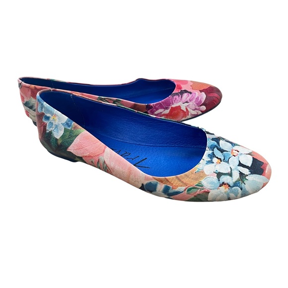 John Fluevog Shoes - John Fluevog Floral "Maui" Travels Vogs Lightweight Flat Shoes